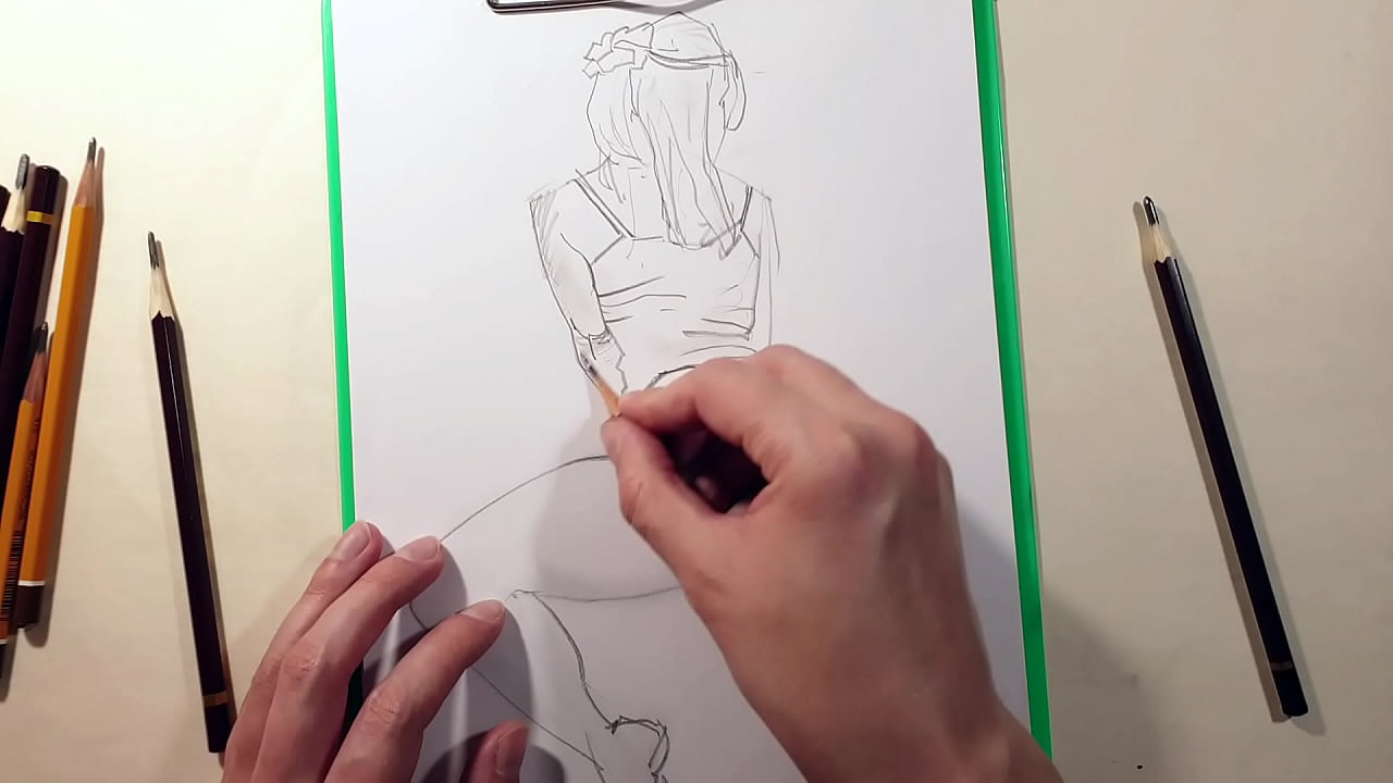 How to draw a pencil figure? Quick sketches