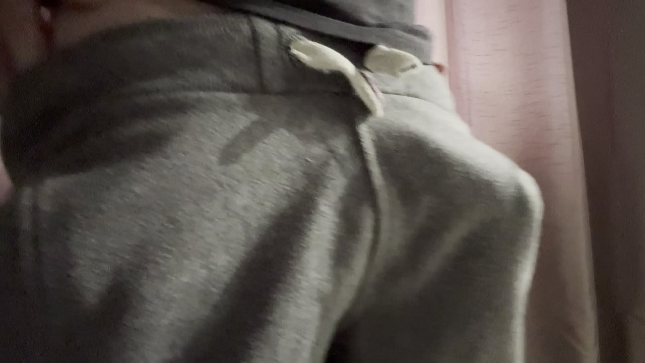 Big British cock explodes out from tracksuit - wow impressive