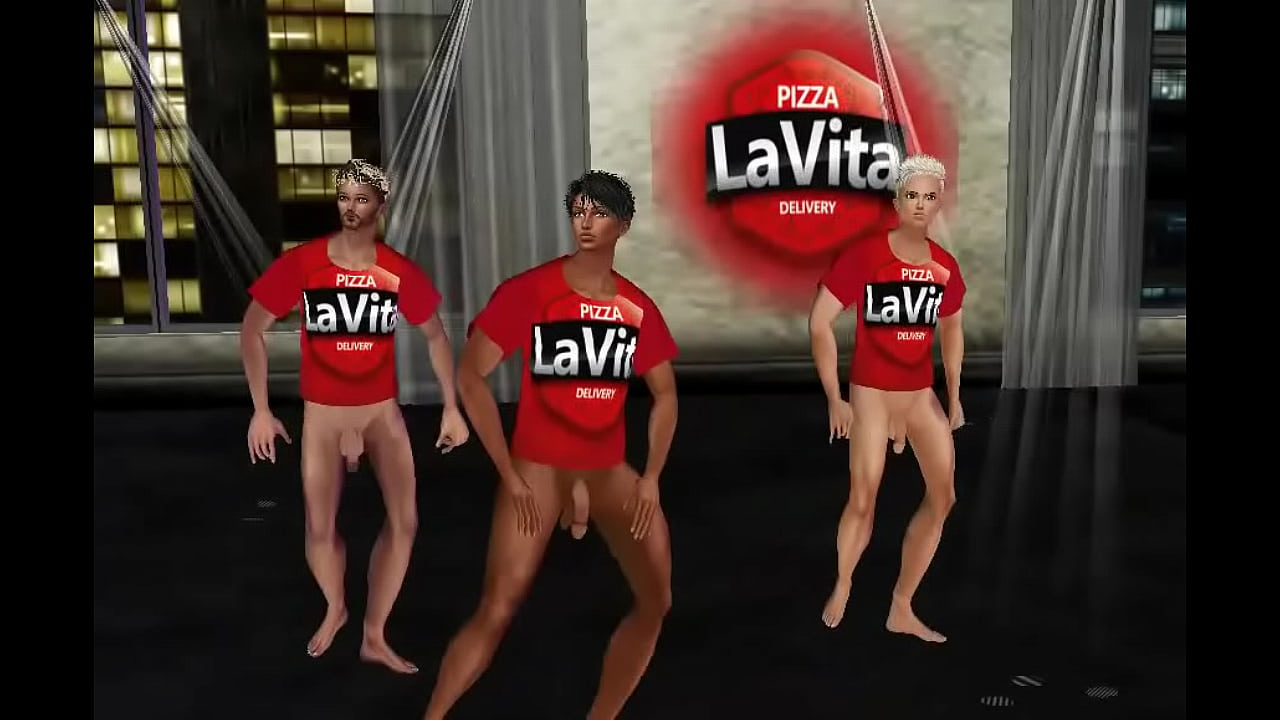 PIZZA DELIVERY GUYS DANCING WITHOUT PANTS