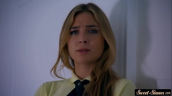 Classy teen jizzed on tits after doggystyle