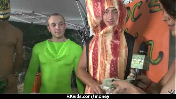 Amateur hottie takes cash for public sex 12