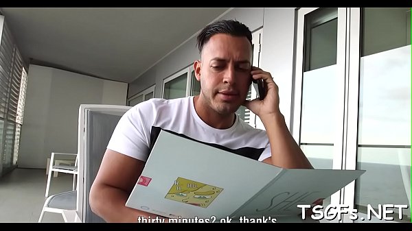 Guy visits shemale's ass