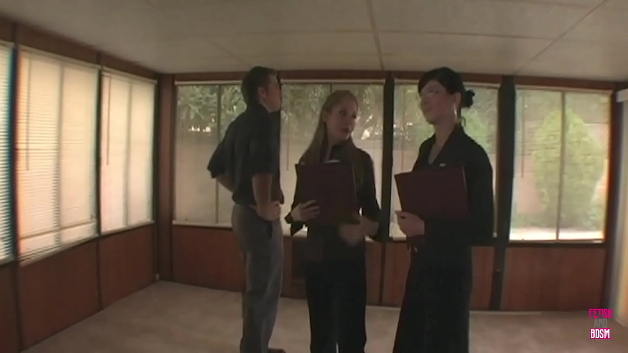 A cunning female fox is interested in BDSM, so she restrains her male partner and brings him to orgasm.