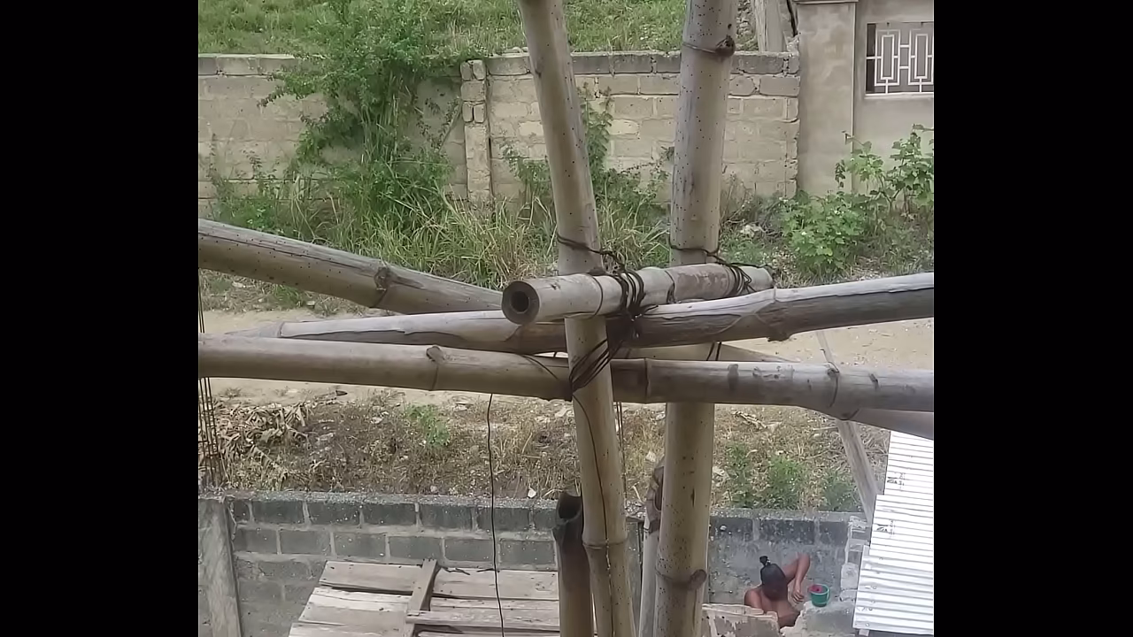 Bathing in the woods