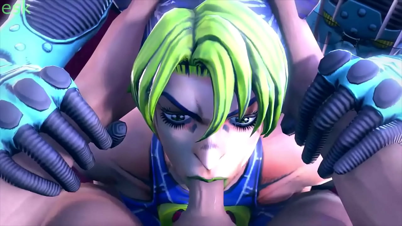 Jolyne Cujoh making a Blowjob