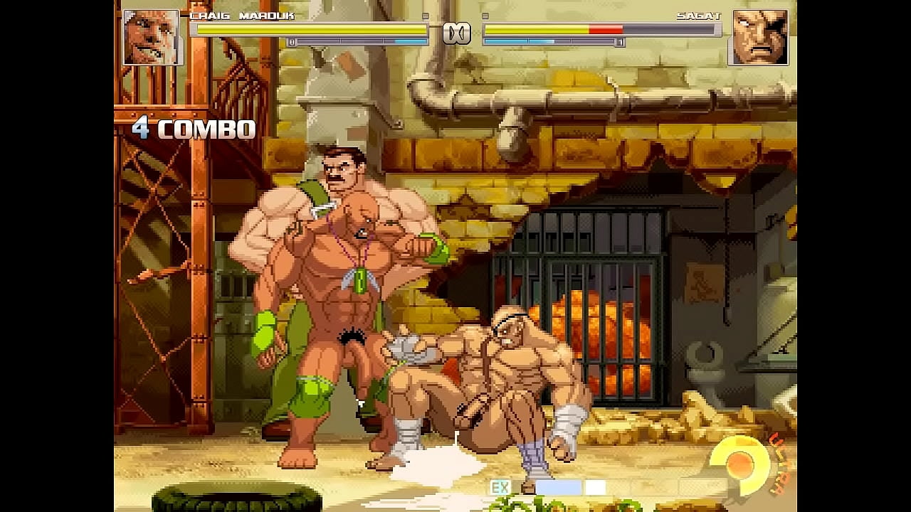 MUGEN - Craig Marduk VS Sagat - CPU Controlled Match