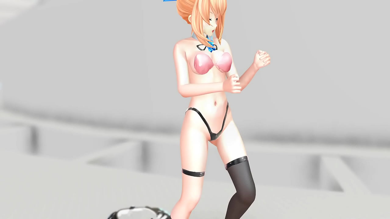 【MMD R-18】Mirai Akari Strip Girls MMD STRIP DANCE AND MASTERBATION KAME MASTER