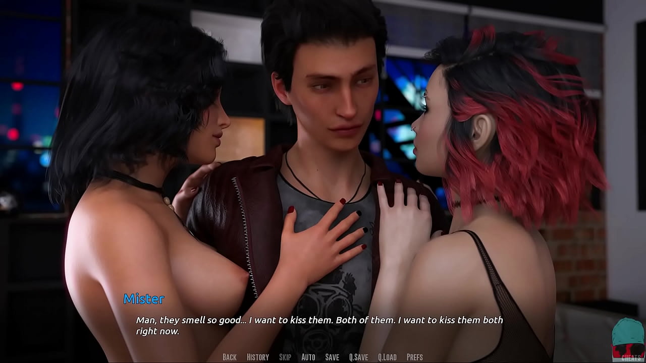 Two topless girls are getting ready for a Menage &aacute; trois &bull; BARS Ep. 93