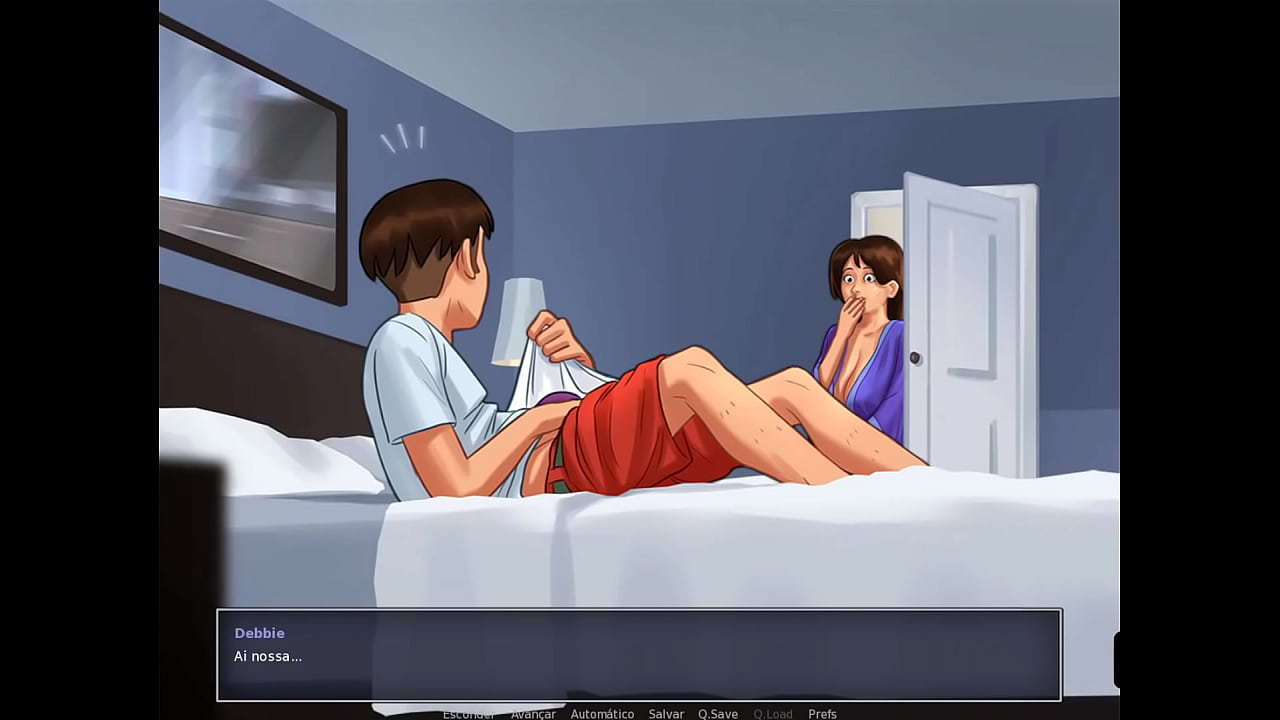 Jogo Porno 2D, Summertime Saga ep 12 - Que Vergonha fui pego Punhetando com a Calcinha dela