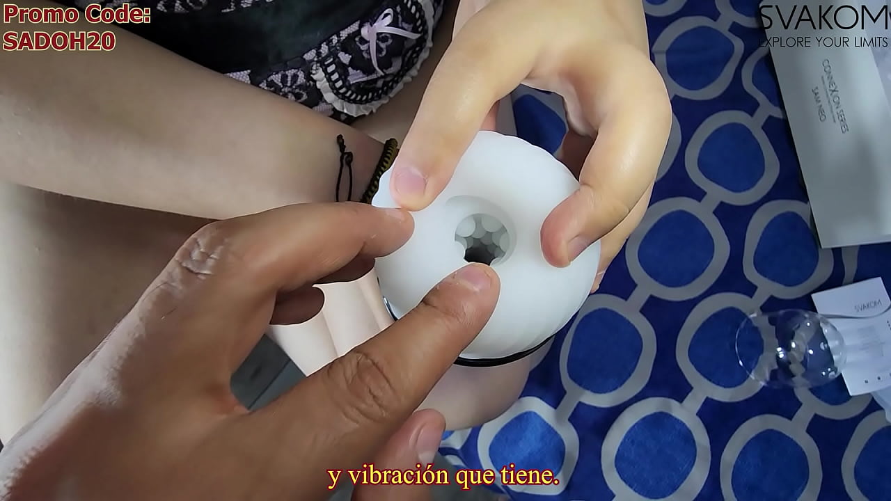 I use the SVAKOM SAM NEO masturbator on his cock while I suck his balls. Get 20% off with code: SADOH20