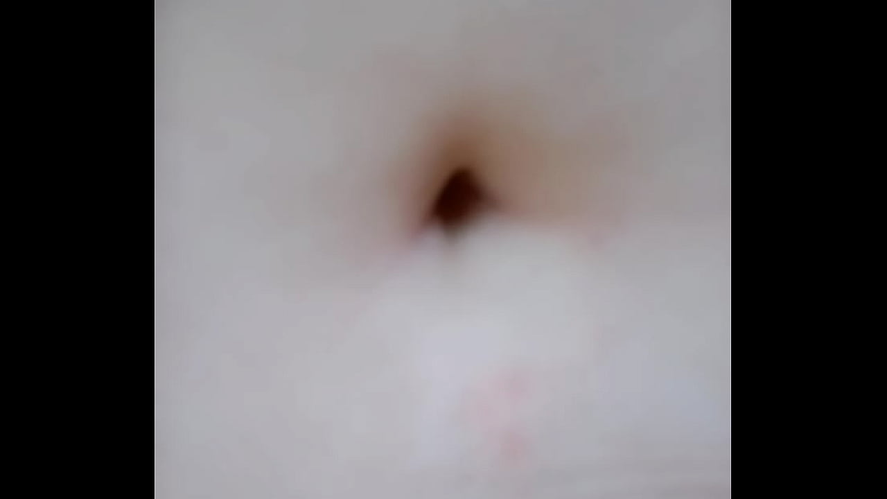 Playing with her belly button in the Park part 1