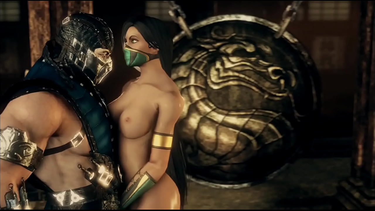Jade and sub zero have sex and cum oozing out of her ass