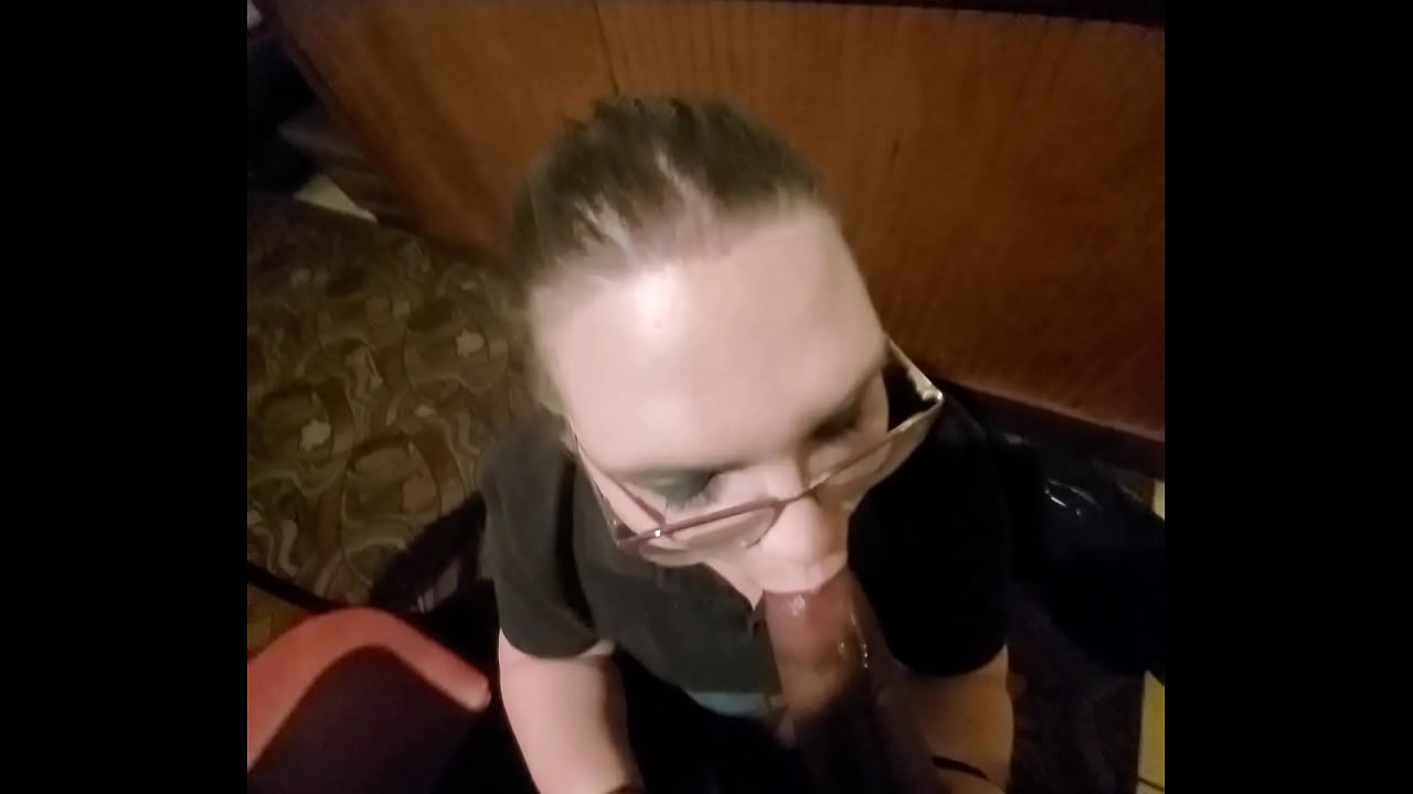 Fat slut sucks black cock