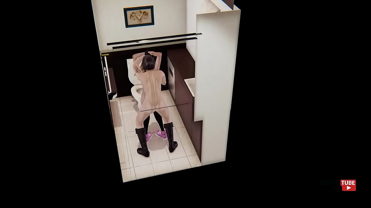 Public Passions: Her Big Stall Adventure Hentai