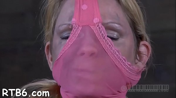 Restrained girl is punished