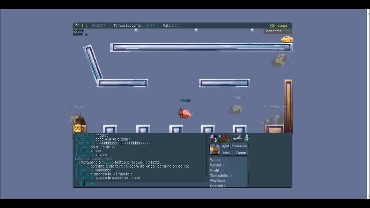 wolkut firstando na racing cheio de tes&atilde;o