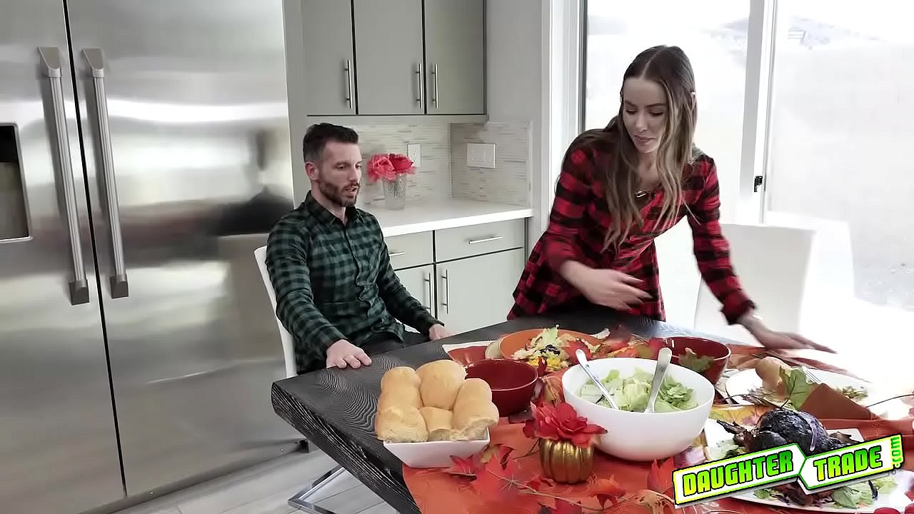 Naomi hangs out in the kitchen with Jasmines and continues to service his meaty drum stick