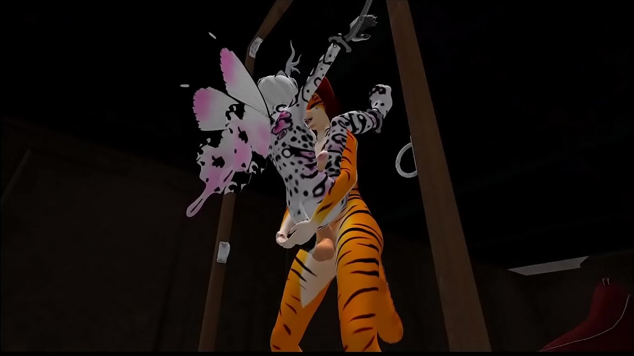 this butterfly kitty makes a date with Day and gets promptly tied up and a.