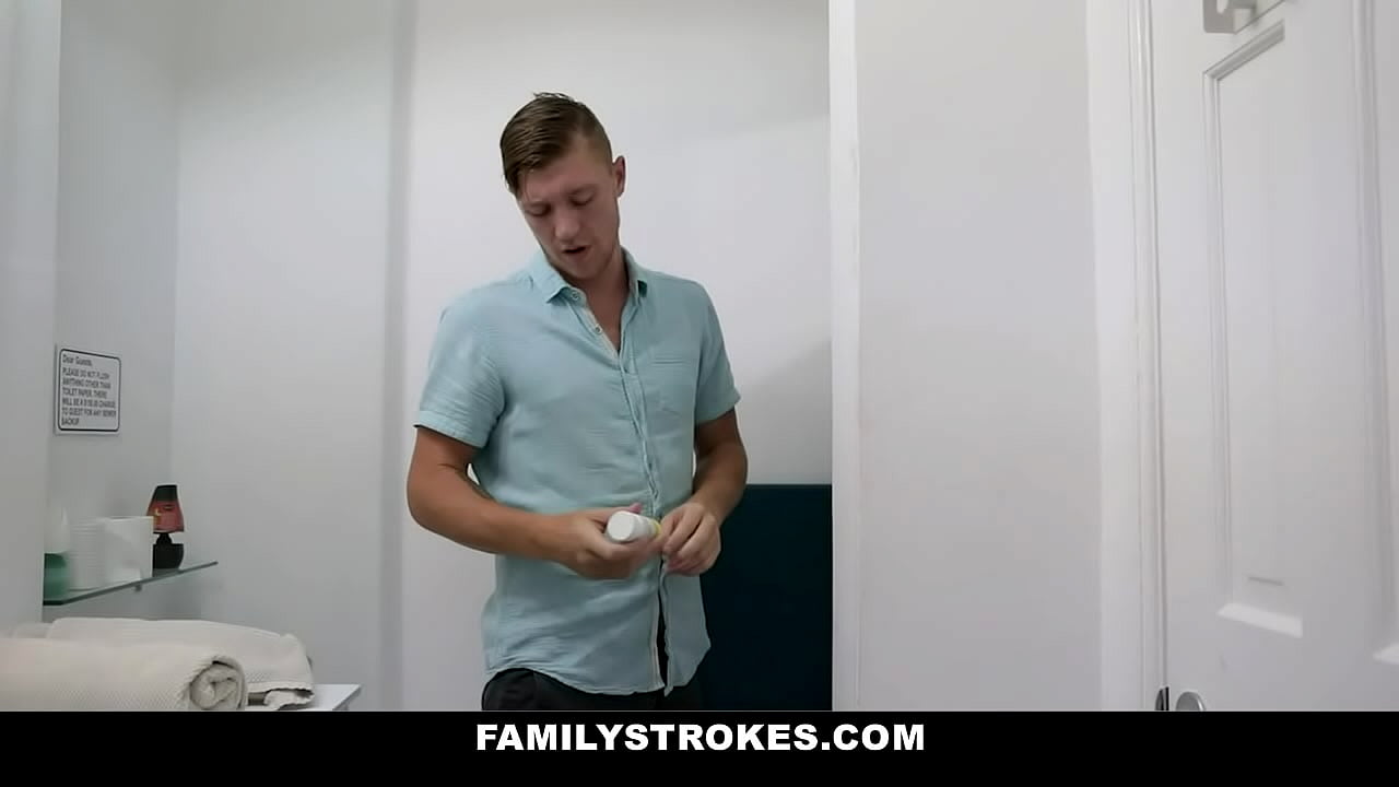 Geek Stepsister Rides Stepbrother With Blue Balls