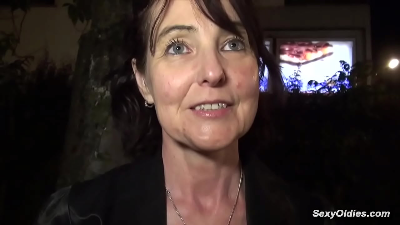 Amateur granny Joyce Mifle brought home big dick guy Max Casanova and gave him head then stripped to lingerie wet pussy pounded in various positions