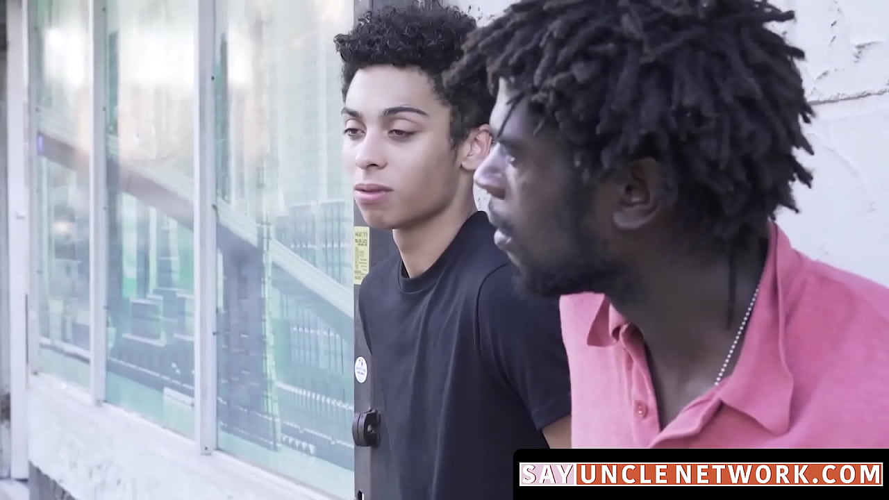 Handsome black jock seduces a horny twink and receives a sloppy cocksucking before banging his ass.