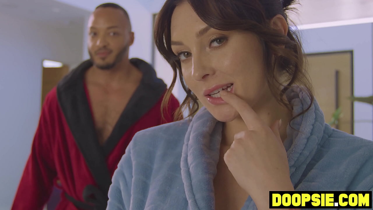 Big dick shemale bandit breaks in and rails a bisexual guy and his big boobs lover