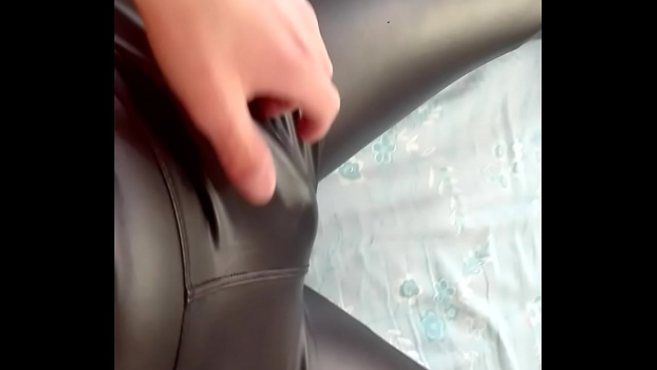 Hot in leather leggings