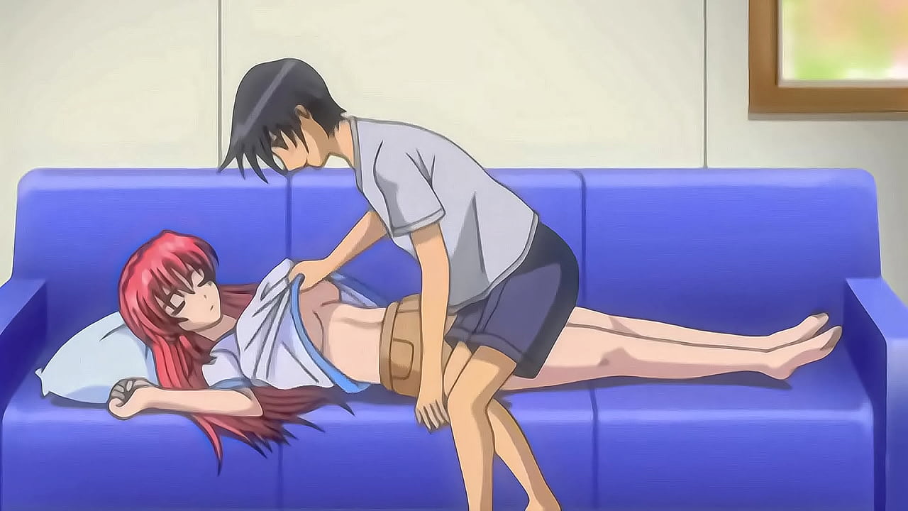 Hentai - Tocando a mi Hermanastra Tetona Acostada