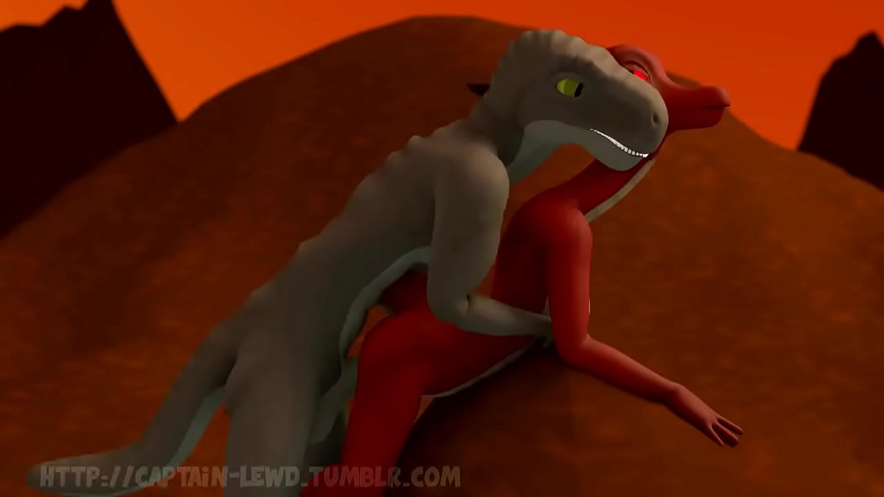 Red dinosaur porn