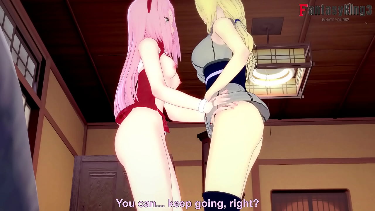 Sakura y Tsunade having sex and i join them | Naruto