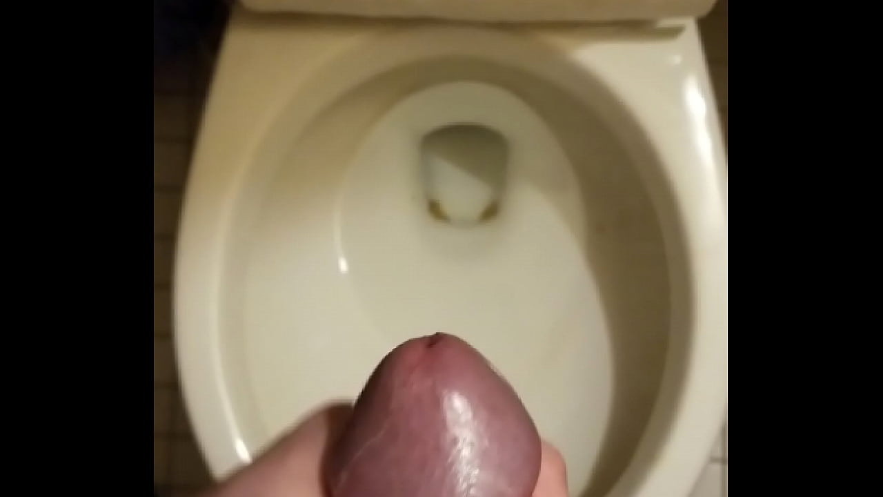 Grabbing hold of my clean cock and letting the juice fly