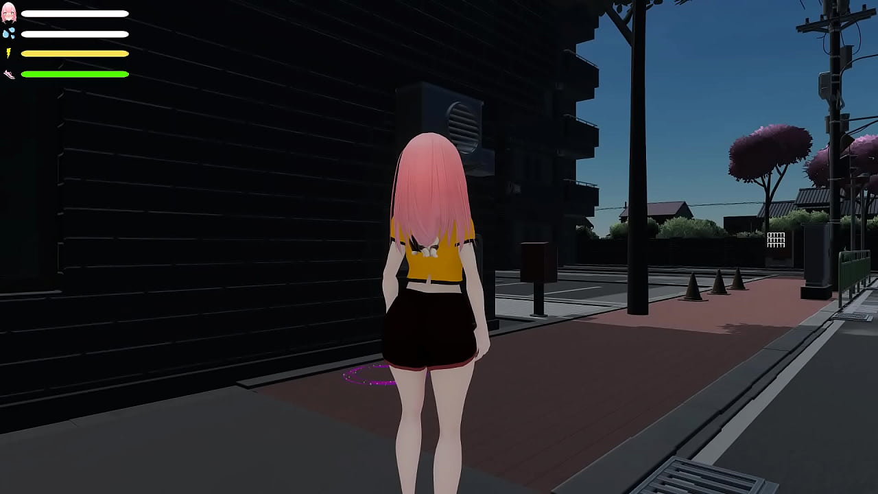 Hentai game Roxanne exhibitionist in public