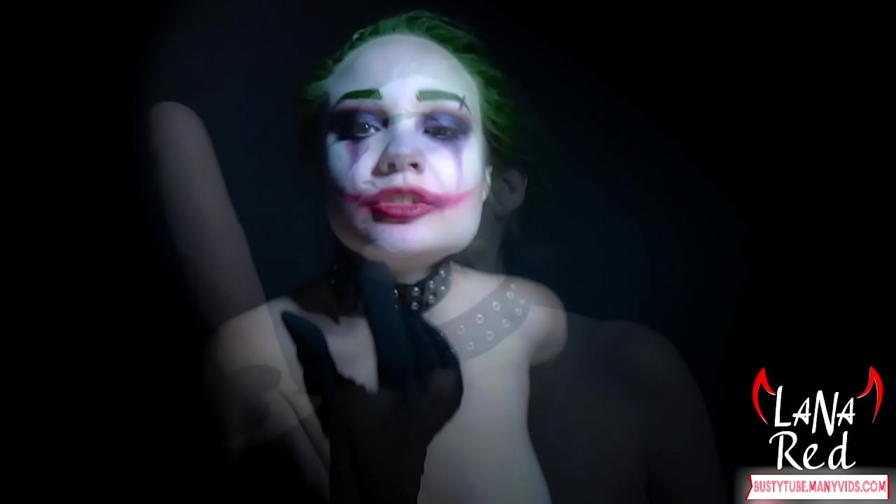 Joker Girl Riding Dildo and Pussy Fucking Babe Big Ass