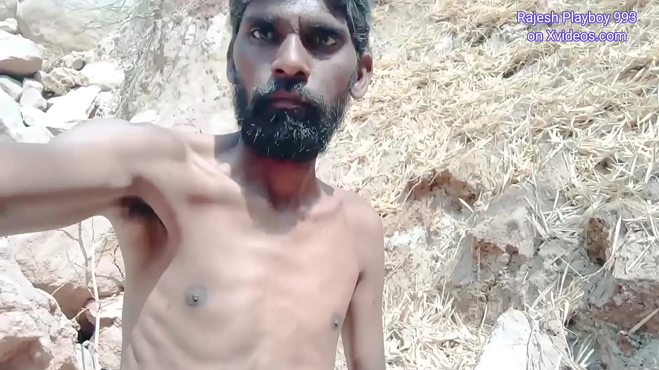 Rajesh Playboy 993 Outside Striptease Rubbing Hanging Balls Jerking Off Dick Handjob Cumming on the Hill