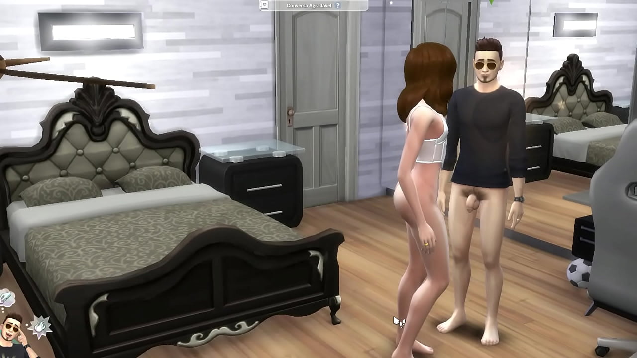 Amigo chama a vizinha magrinha e s&atilde;o pegos pela prima e amiga lesbica