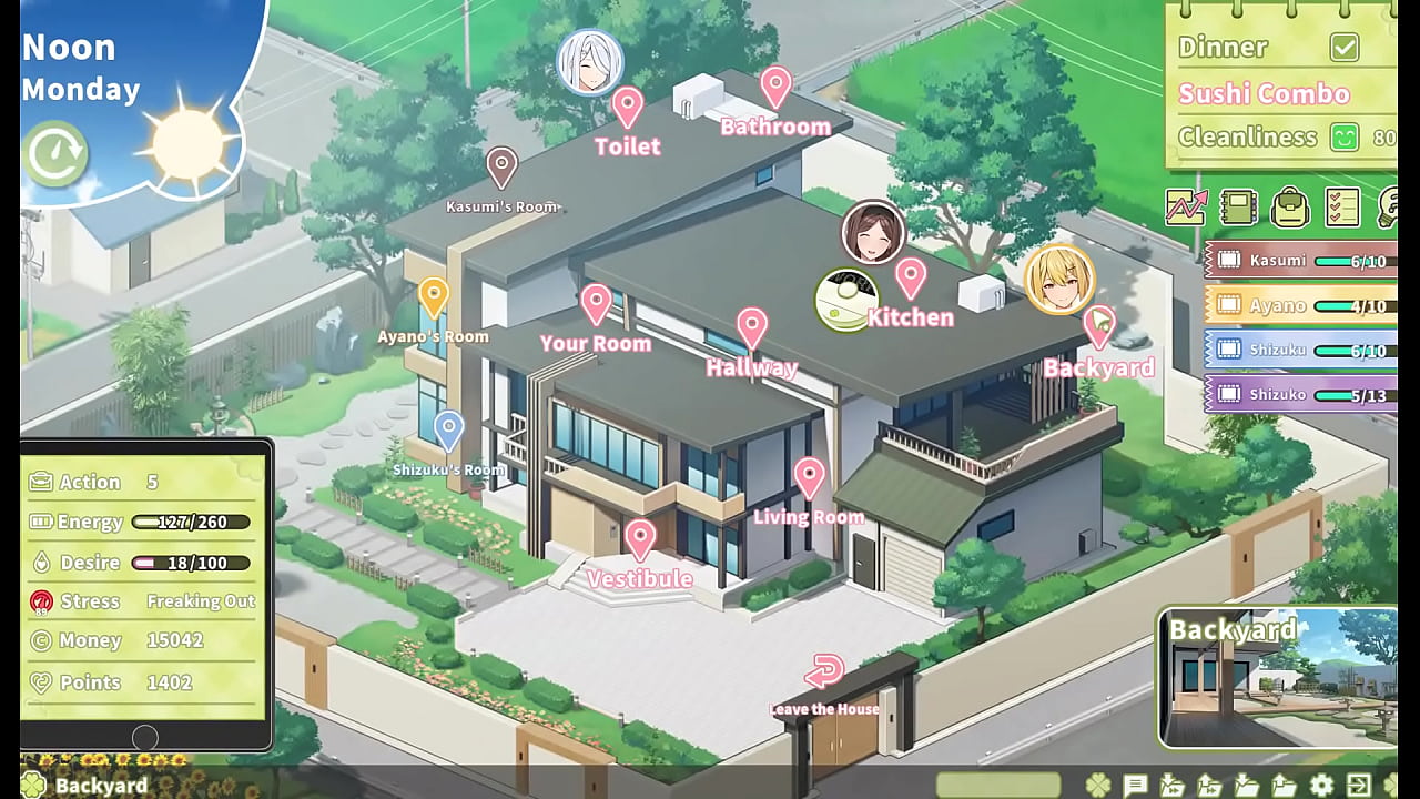 Summer Clover [ HAREM HENTAI GAME ] Ep.24 HOT BOSS brings me to a abandonned spooky house !