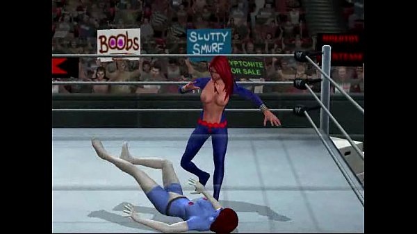 topless superheroine wrestling match black wydow vs mystyque