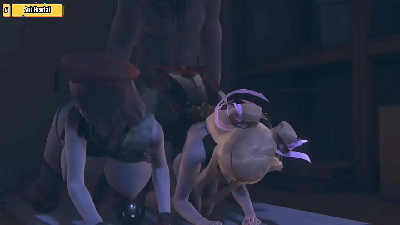 Hentai 3D - L&agrave;m t&igrave;nh với 2 c&ocirc; g&aacute;i xinh đẹp ngực bự quyến rũ