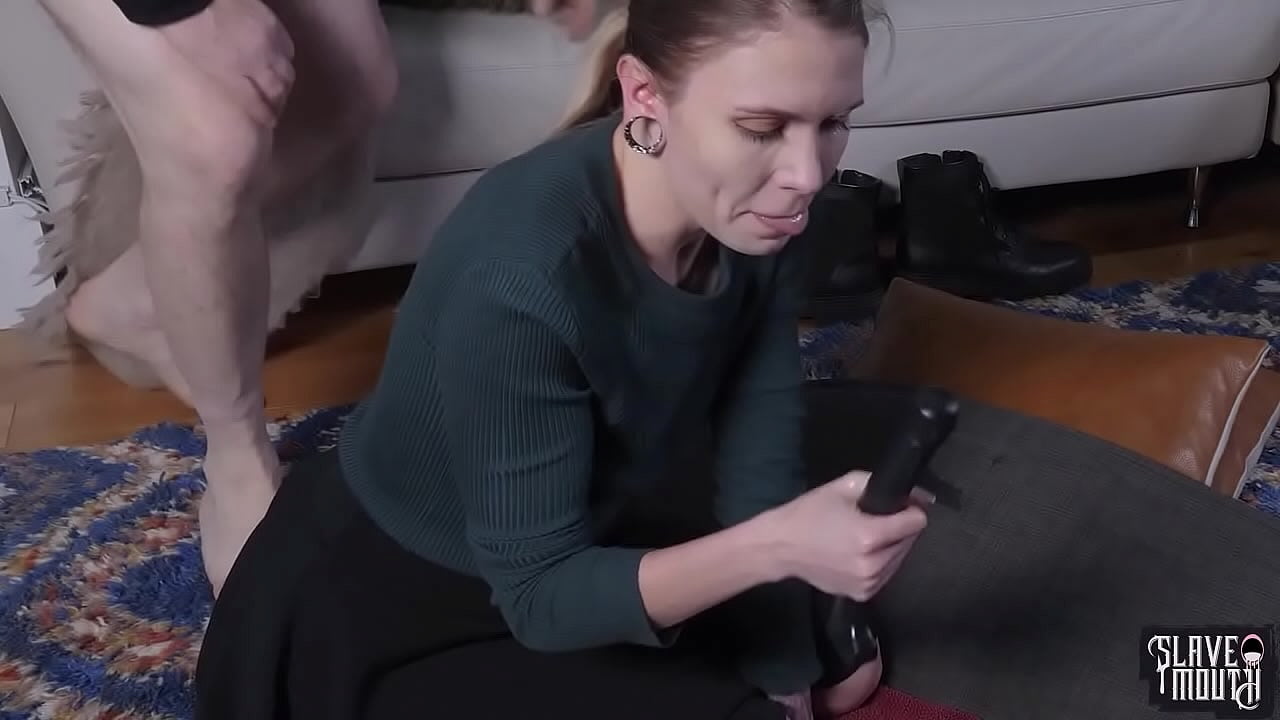 Angel Amour is a submissive beauty who gets degraded with piss, puke, and ass