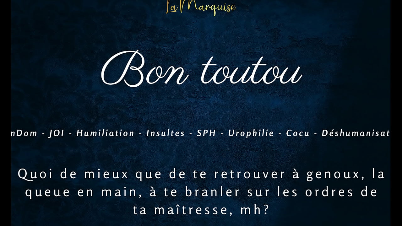 Bon toutou - French audio porn joi femdom