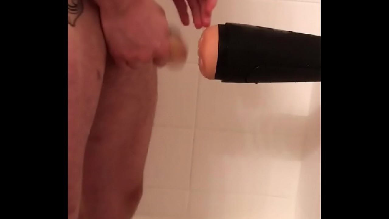 Fucking fleshlight in the shower
