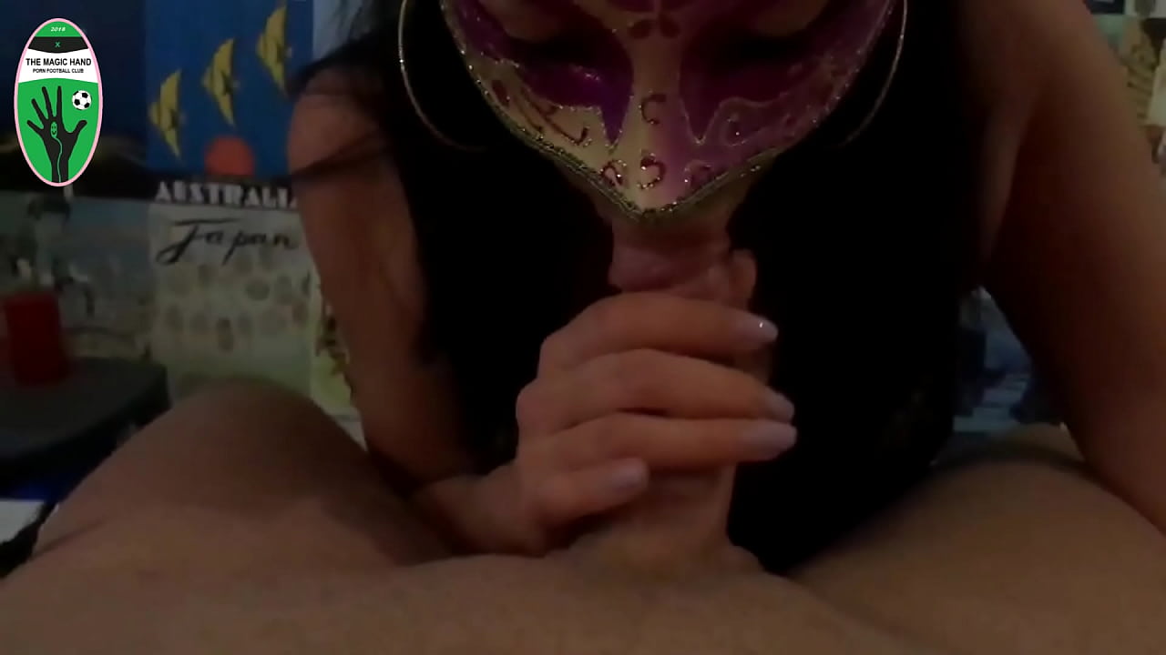 A football girl player gives me a blowjob in a hotel room after the game