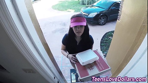 Real amateur teen gets facial after getting fucked for money