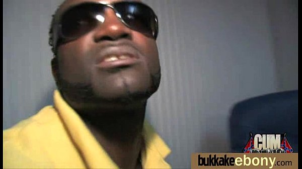 Ebony babe sucks too many white cocks 30