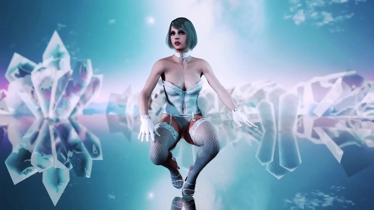 Toned mature Ashley Graham in sexy white underwear dances sensually