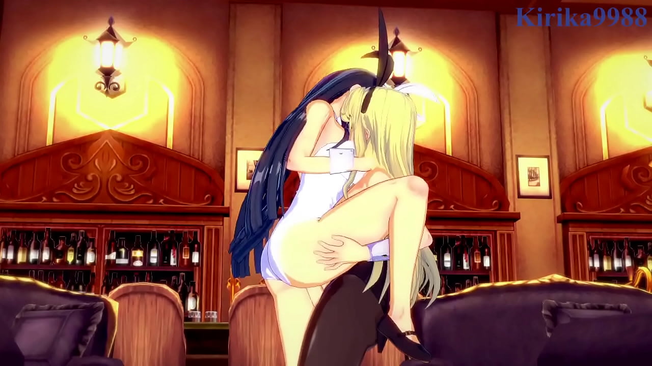 Ikaruga and Katsuragi Bunny Girl intense futanari sex. - Senran Kagura Hentai