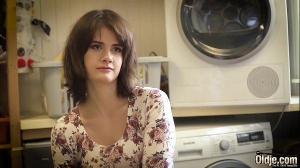 Old step dad and young babe having sex and cumming together