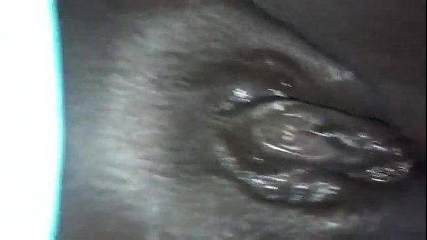 horny black girl plays with her juice pussy