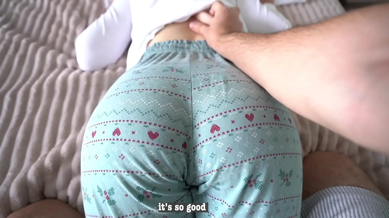 Step sister asked for a massage but get an orgasm   cum in her mouth!