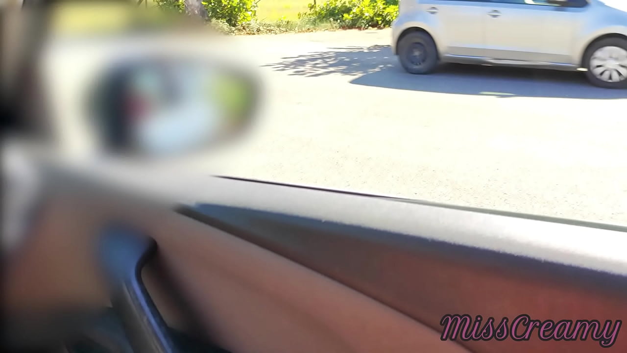 Dick flash - A girl caught me jerking off in the car and help me cumshot